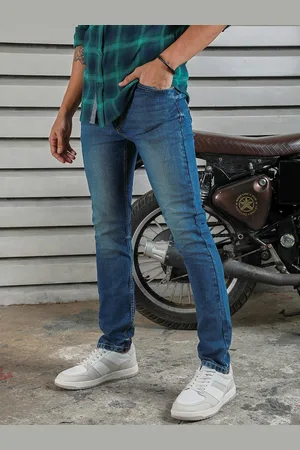 High Star Men Straight Tappered Fit Light Fade Cotton Jeans