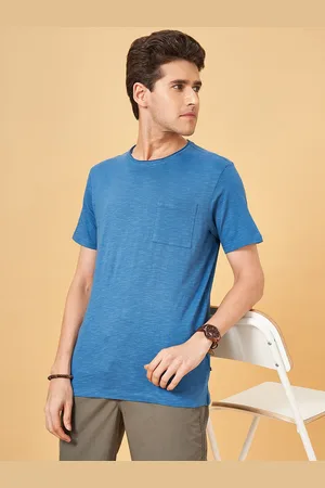 Pantaloons Men Pockets Slim Fit T-shirt