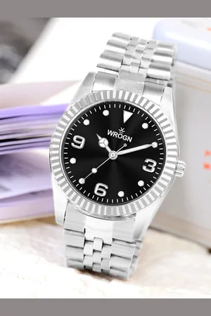 WROGN Men Dial & Stainless Steel Bracelet Style Straps Analogue Watch HOBWRG0469