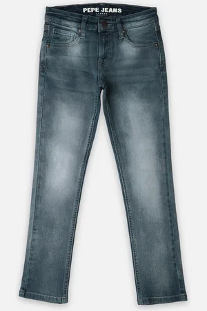 Pepe Jeans Boys Slim Fit Clean Look Heavy Fade Stretchable Jeans