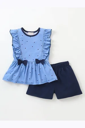 CrayonFlakes Girls Printed Top with Shorts