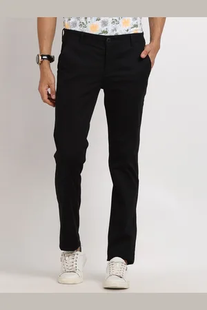 Turtle Men Mid-Rise Relaxed Skinny Fit Trousers