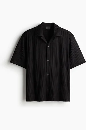 H&M Men Loose Fit Textured Resort Shirt