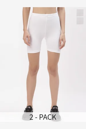 Florett Women Pack of 2 Skinny Fit Cycling Biker Shorts