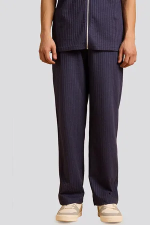 Muvazo Men Mid-Rise Cotton Track Pant