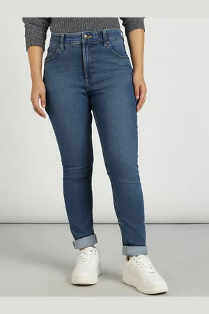 Lee Women Skinny Fit High-Rise Clean Look Stretchable Jeans