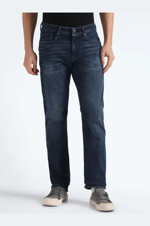 Flying Machine Men Straight Fit Light Fade Stretchable Jeans