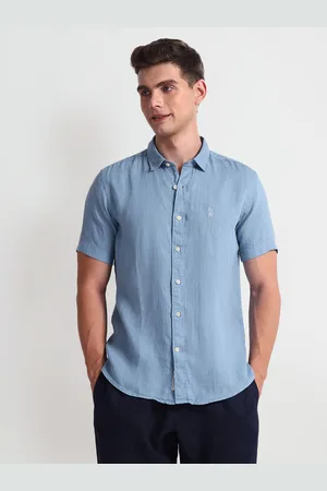 Ralph Lauren Slim Fit Spread Collar Short Sleeves Casual Shirt