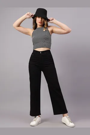 BAESD Women Flared Midrise Jeans