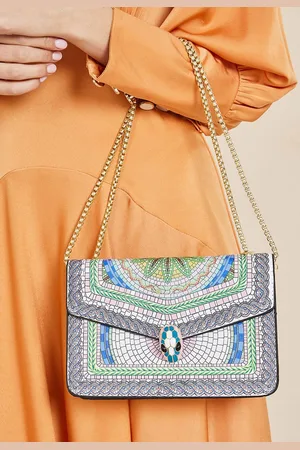 Styli Embellished Front Shoulder Bag