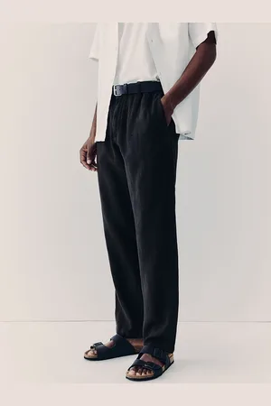 H&M Men Regular Fit Linen Trousers