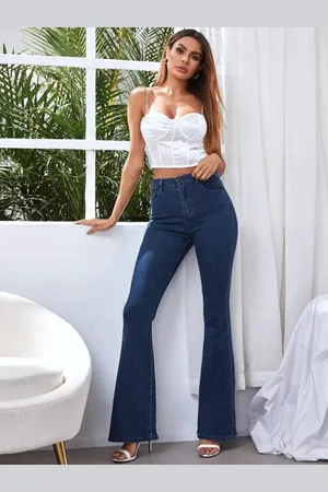 BAESD Women Bootcut Mid Rise Jeans