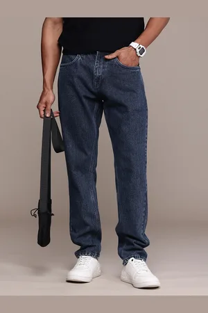 WROGN Men Pure Cotton Relaxed Fit Light Fade Jeans