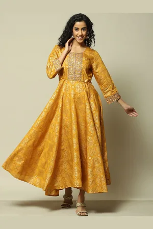 Rangriti Women Ethnic Motifs Print Maxi Dress