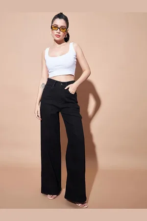 BAESD Women Flared Mid Rise Jeans