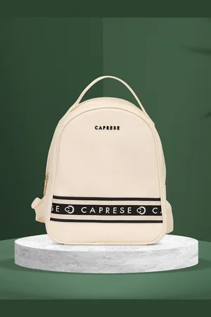 Caprese Women Typography Printed Backpack