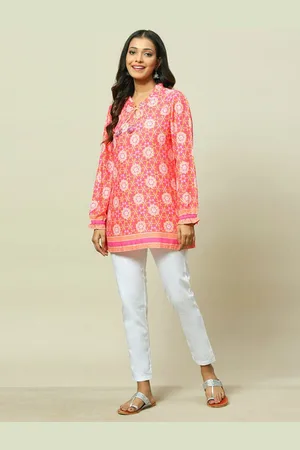 Rangriti Women Ethnic Motifs Printed Longline Top