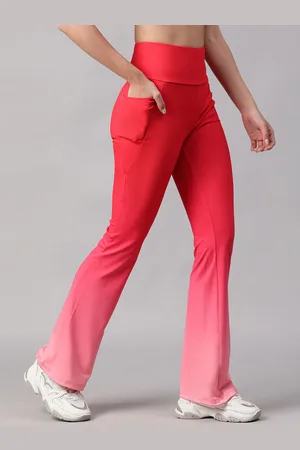 ATHLISIS Women Ombre Bootcut-Fit Quick Dry Track Pants