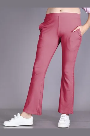 Lyra Women Smart Mid-Rise Plain Cotton Trousers