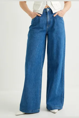 Koton Women Relaxed Fit Mid Rise Clean Look Cotton Jeans