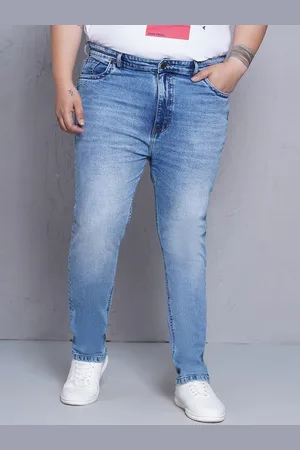 John Pride Men Plus Size Heavy Fade Stretchable Jeans