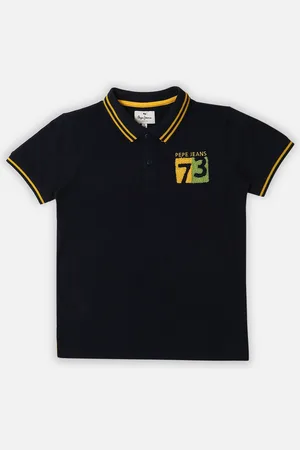 Pepe Jeans Boys Polo Collar Pure Cotton T-shirt
