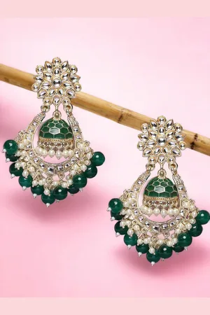 OOMPH Women Floral Chandbalis Earrings