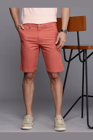 Louis Philippe Men Slim Fit Chino Shorts
