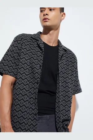 Max Collection URB_N Men Regular Fit Crochet Resort Shirt