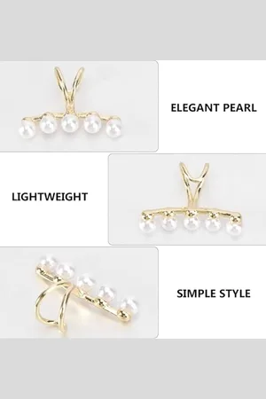 EL REGALO Set Of 4 Contemporary Ear Cuff Earrings