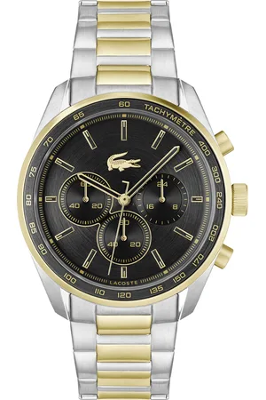 Lacoste Men Boston Bracelet Style Analogue Chronograph Watch 2011348-Black