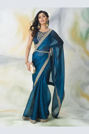 kasee Embroidered Saree With Blouse Piece
