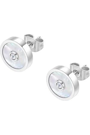 Police Silver-Plated Contemporary Studs Earrings