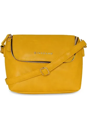 Giordano Yellow Solid Sling Bag