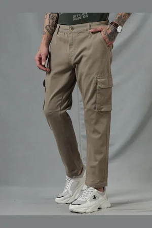 WROGN Men Cotton Slim-Fit Track Pants
