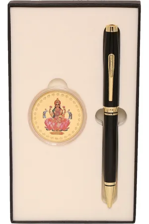 Cross Black Solid Laxmi Coin Accessory Gift Set