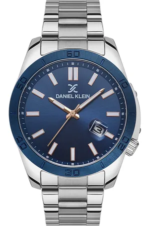 Daniel Klein Men Textured Dial & Bracelet Style Straps Analogue Watch DK.1.13516-3