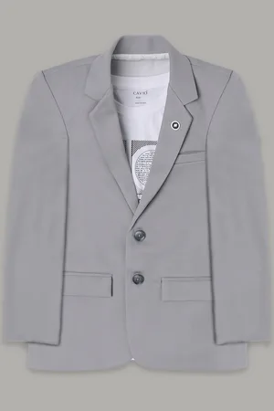 CAVIO Boys Pure Cotton Comfort Fit Single-Breasted Blazers & T-Shirt