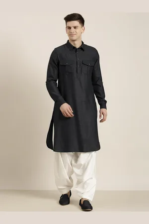TheEthnic.Co Regular Long Sleeves Shirt Collar Pure Cotton Kurta with Salwar