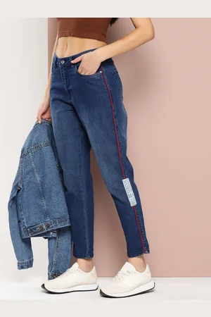 HARVARD Women Boyfriend Fit Crop Jeans