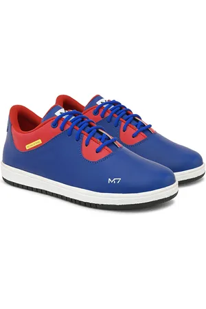 Metronaut Men Colourblocked Lightweight Leather Sneakers