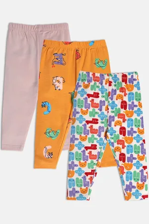 MINI KLUB Infant Girls Pack of 3 Printed Leggings