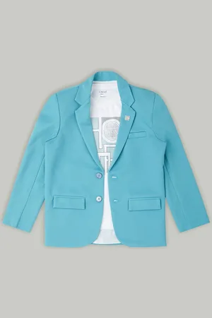 CAVIO Boys Pure Cotton Single-Breasted Blazers & T-Shirt