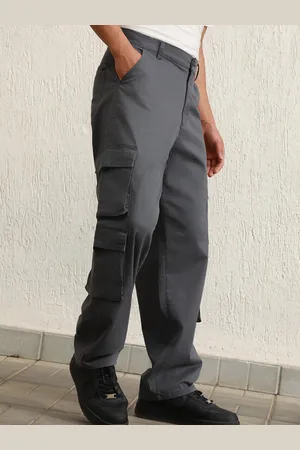 Hubberholme Men Relaxed Straight Leg Loose Fit Cotton Cargo Trousers