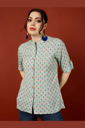 Jaipur Digital Printed Princess Cut Formal Top