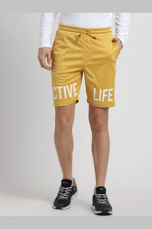 Turtle Men Typography Printed Relaxed Fit Cotton Sports Shorts