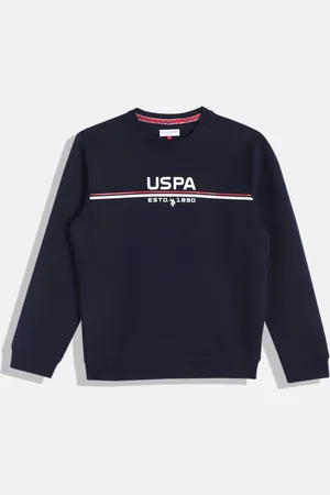 Ralph Lauren Boys Navy Blue Brand Logo Printed Sweatshirt