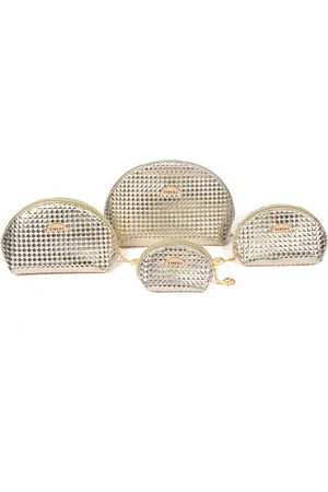 ESBEDA Set of 4 Gold-Toned Textured Clutches
