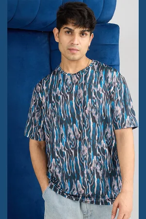 FREAKINS Men Abstract Printed Round Neck T-shirt