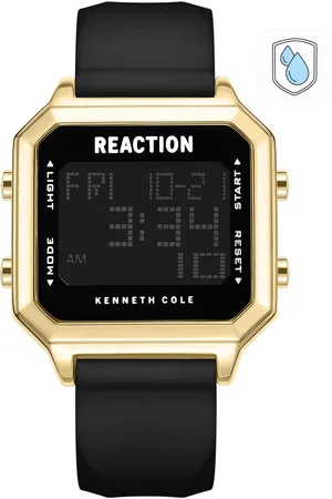 Kenneth Cole Unisex Black Dial & Black Straps Digital Watch KRWGP9007804